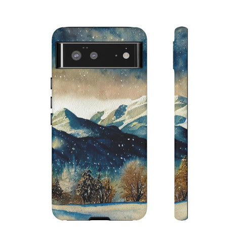Snowy Colorado Rocky Mountains - Impact Resistant Phone Case Google Pixel 6 Matte